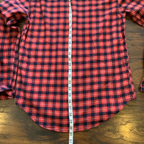 NWT AEROPOSTALE Woven Button Down Plaid Graphic Long Sleeve Shirt Men's Sz S. - Picture 9 of 9